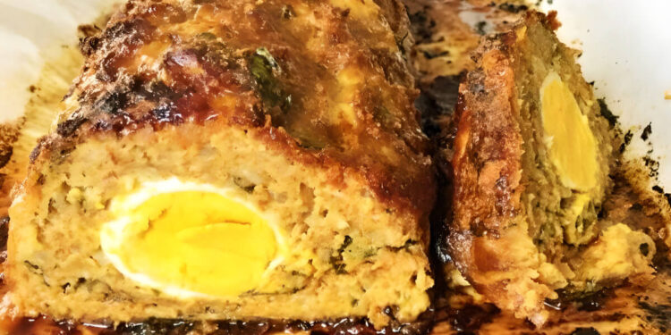 meatloaf stuffed with eggs