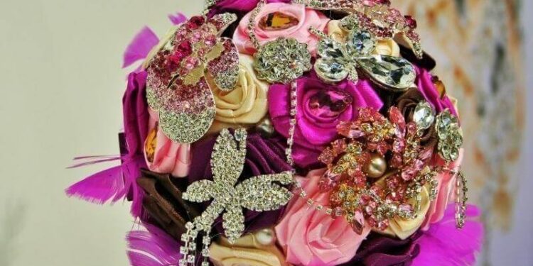 wedding themes bouquet jewelry