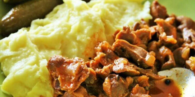 chicken gizzard stew