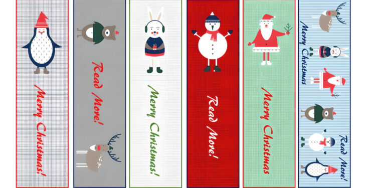 christmas bookmark