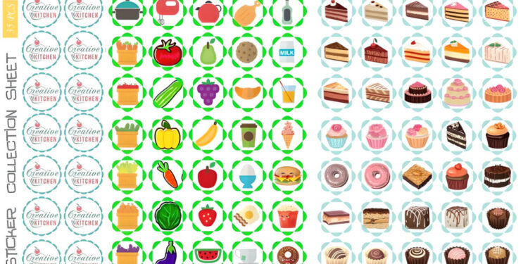 cooking and sweets sticker