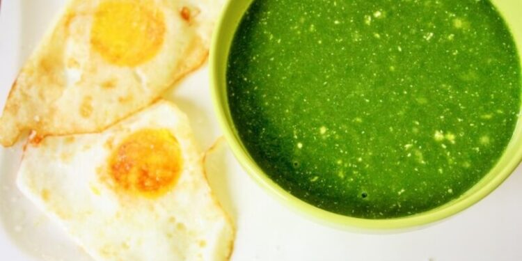 Creamy spinach pottage