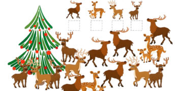 deer counting worksheet