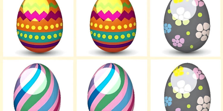 easter egg memory game
