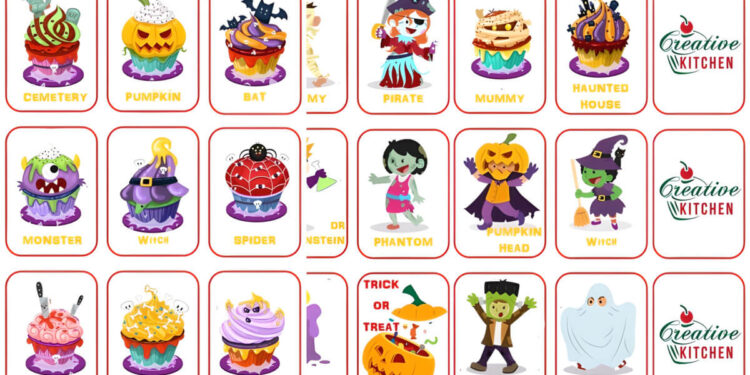 halloween old maid cards