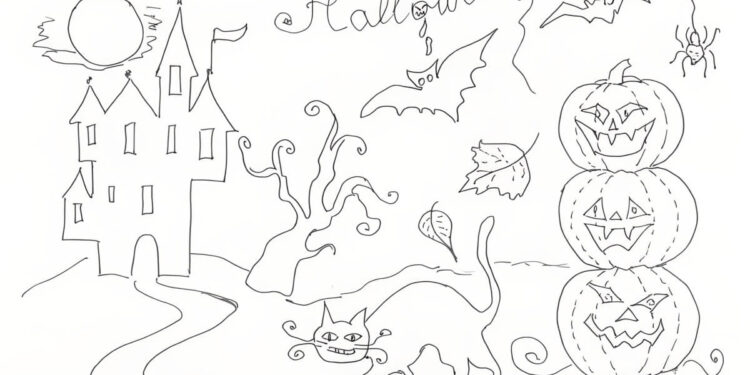 halloween coloring page