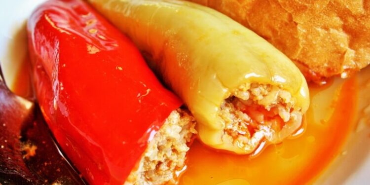 hungarian stuffed pepper töltött paprika