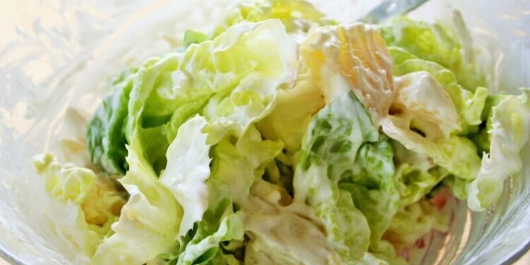 lettuce and potato salad