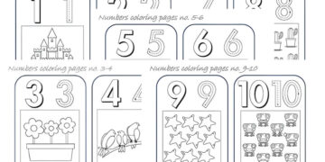 numbers coloring pages