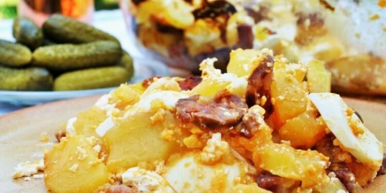 potato egg and sausage casserole
