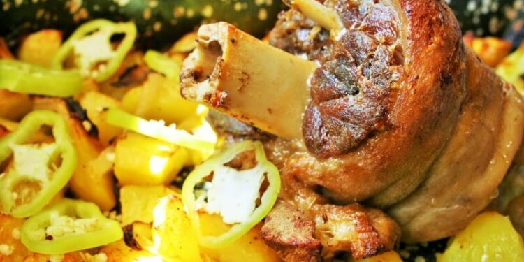 roast pork leg csülök pékné módra