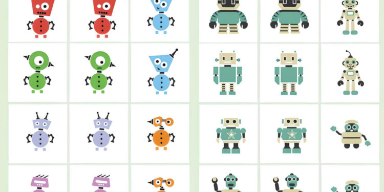 robot memory game