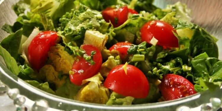 Romaine Heart Salad with Ramsons Dressing