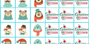 santa and friends memory game