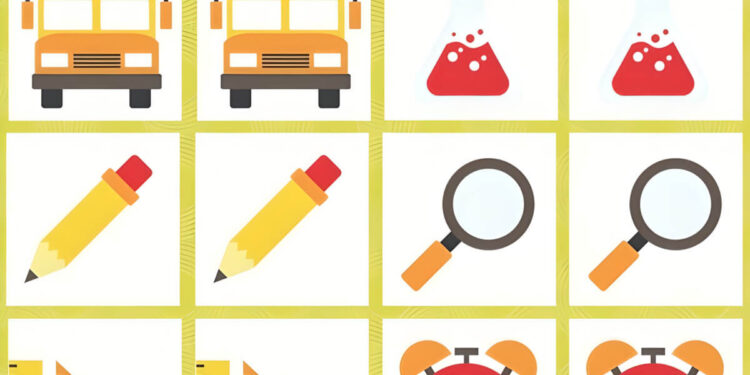 school memory game