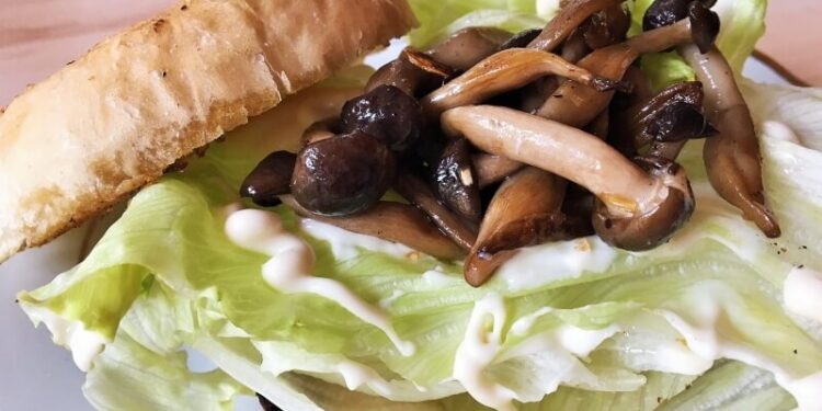 Shimeji Mushroom Sandwich