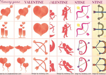 valentine memory game