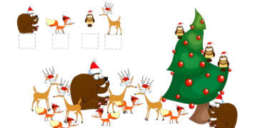 winter forest animals worksheet