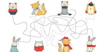 winter forest animal worksheet