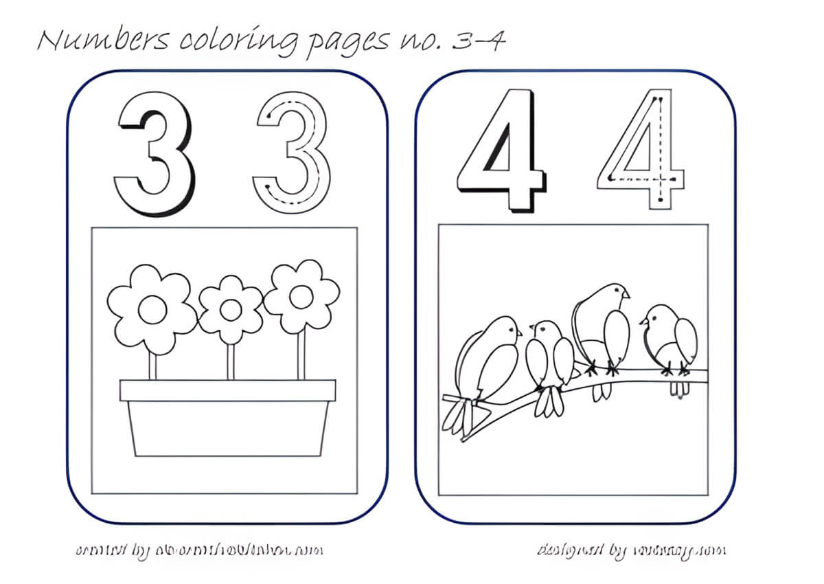 Number 345 Color Sheet.pdf Numbers Coloring Pages - Creative Kitchen