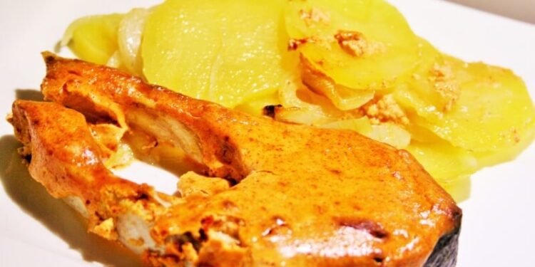 Fried Carp with Sour Cream and Paprika