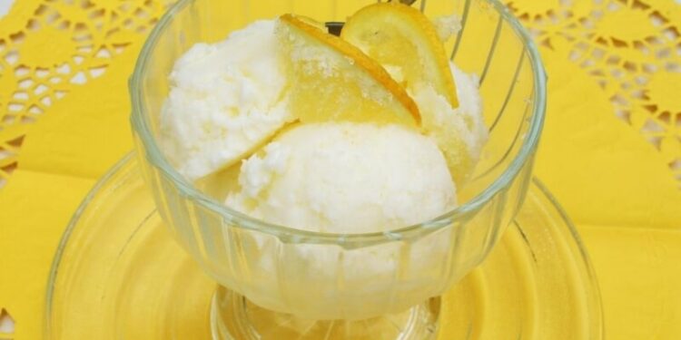 lemon ice cream