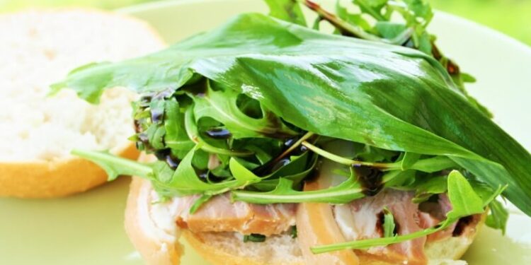 Porchetta with Balsamic Aragula and Ramsons