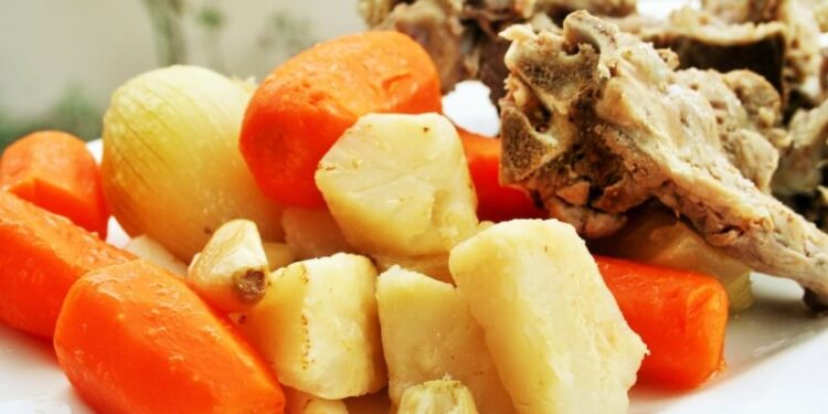 Pork Neck Bones with Vegetables