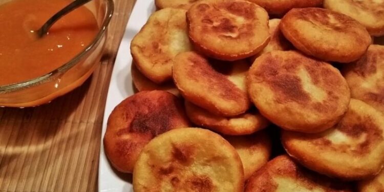 Potato Cake with Apricot Jam