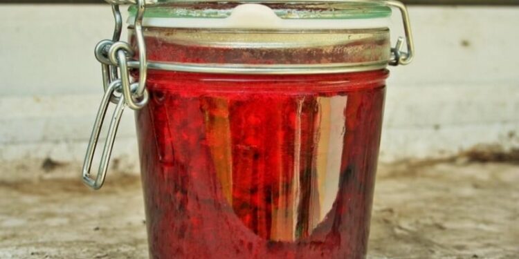 Sour Cherry-Raspberry Jelly with Rum Flavoring