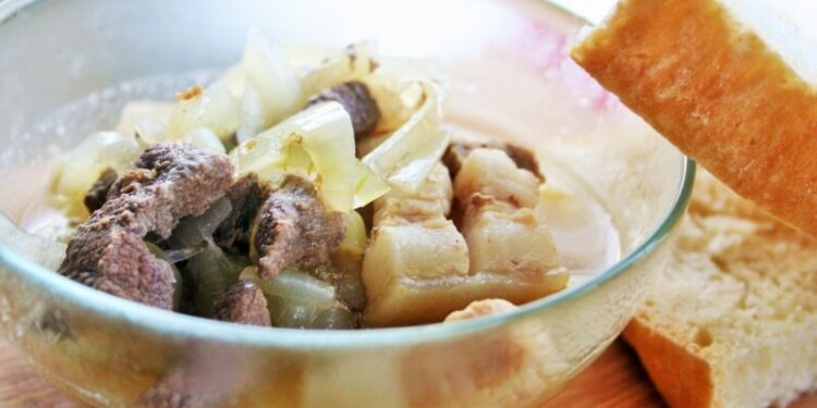 Sour Pork Liver with Pork Belly