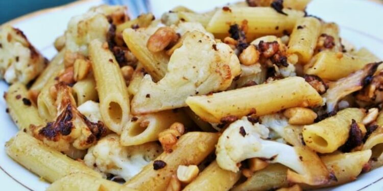 Toasted Cauliflower Pasta Salad