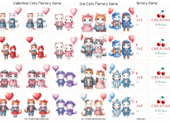 valentine cat coulpe memory game